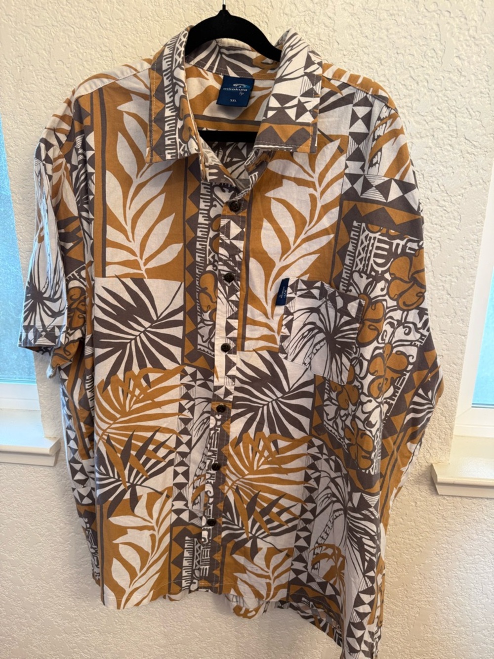 Aisokula Hawaiian 3XL Button Down Shirt 💯% Cotton Tropical &Resort Wear Big&Tall